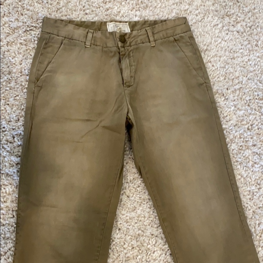 Khaki pants by Current Elliott.